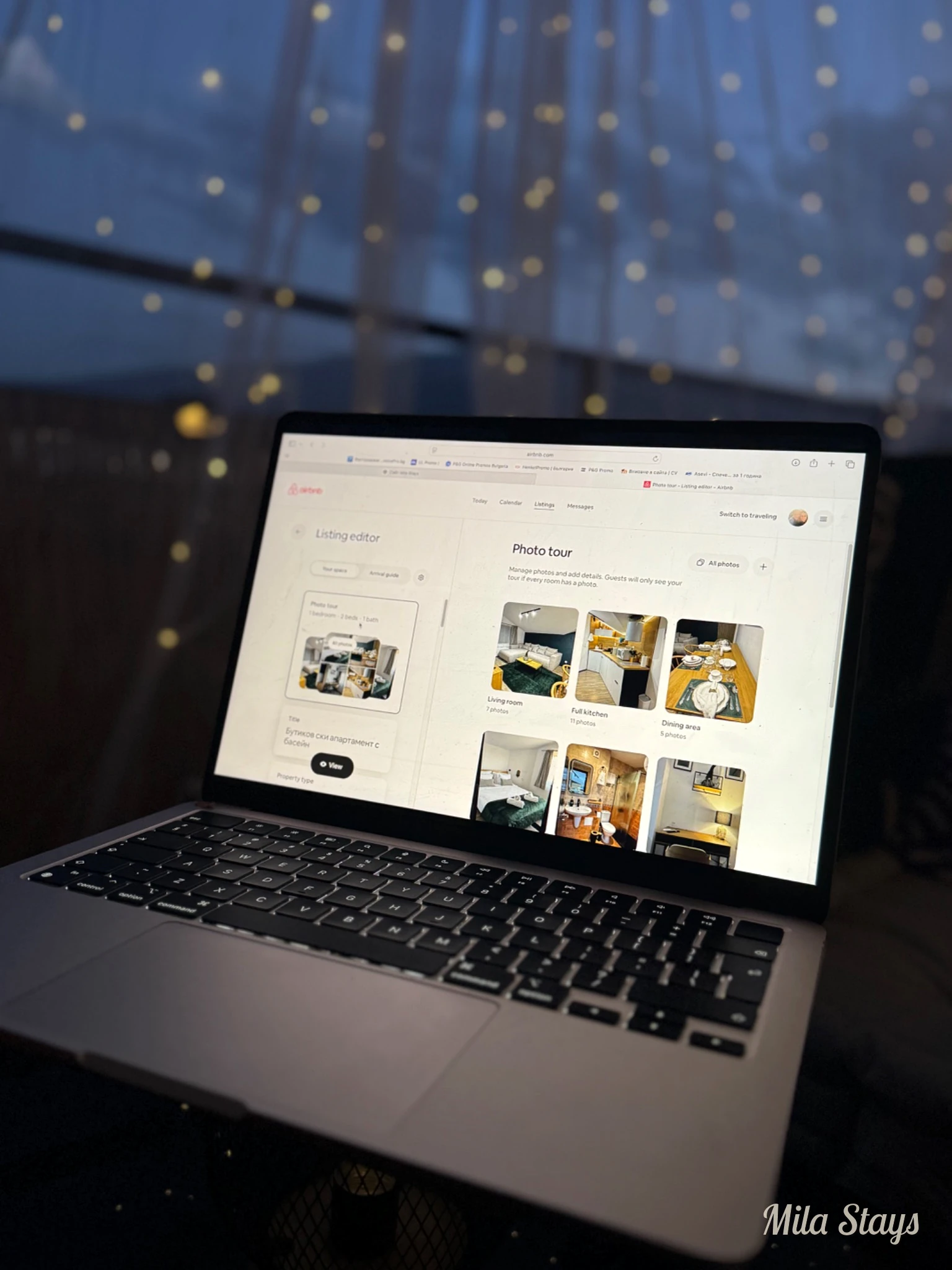 Работа по Airbnb обява и снимките на ваканционен апартамент